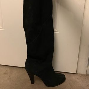 Cute black heeled boots